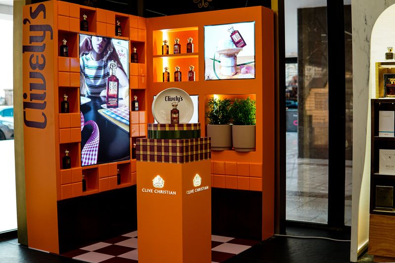 Clive Christian Red Tea Vetiver activation at La Rouge, Erbil