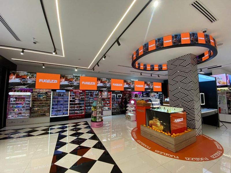 Fugazzi Orange Crush stand at Cosmeticca, Basra