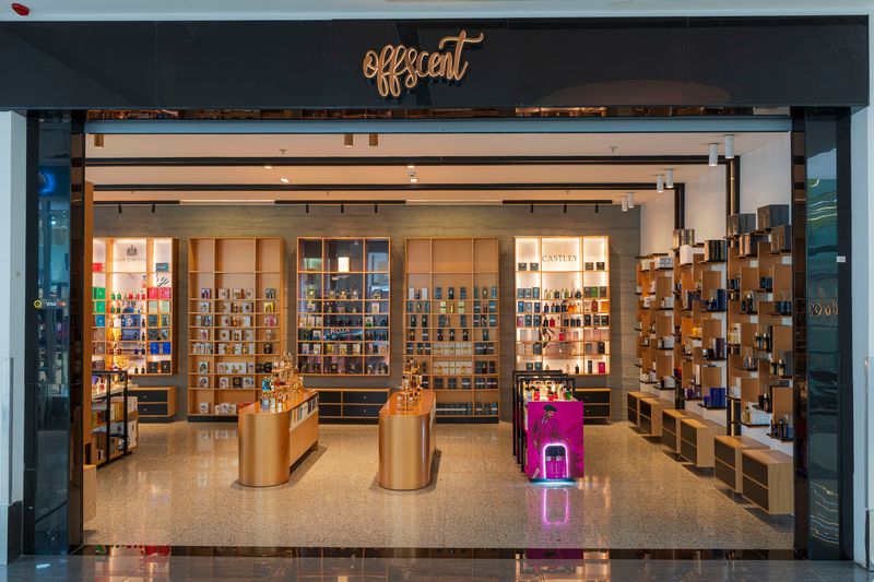 Storefront of the Offscent boutique at Family Mall, Erbil